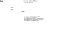 Desktop Screenshot of consultapadron.osplad.org.ar