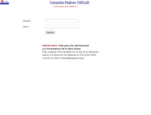Tablet Screenshot of consultapadron.osplad.org.ar
